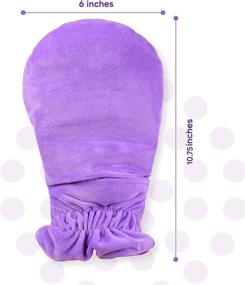 img 2 attached to 🧤 Therapeutic Microwavable Arthritis Gloves – Pain-Relieving Heat Therapy Mittens for Arthritis, Rheumatoid Arthritis, Nerve Pain, and Carpal Tunnel (Purple)