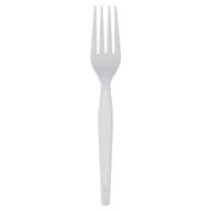 🍴 dixie 7.13" heavy-weight polystyrene plastic fork by gp pro (georgia-pacific), white, fh217 - case of 1,000 for bulk purchase logo