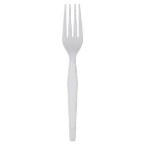 img 4 attached to 🍴 Dixie 7.13" Heavy-Weight Polystyrene Plastic Fork by GP PRO (Georgia-Pacific), White, FH217 - Case of 1,000 for Bulk Purchase