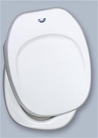 img 1 attached to Сборка белого сиденья и крышки Thetford Aqua Magic IV: надежное решение для туалета вашего дома на колесах.