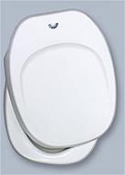 сборка белого сиденья и крышки thetford aqua magic iv: надежное решение для туалета вашего дома на колесах. логотип