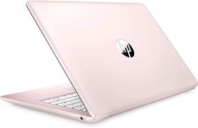 img 4 attached to 💻 2021 HP Stream 14" HD Laptop | Intel Celeron N4000 | 4GB RAM | 64GB eMMC | Windows 10 S | Rose Pink