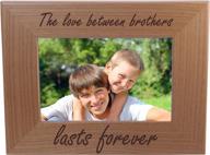 📷 everlasting brotherhood love - engraved alder wood tabletop/hanging photo frame (4x6-inch horizontal) логотип