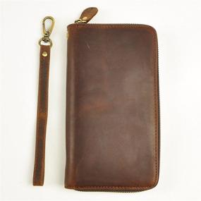 img 2 attached to Leaokuu Genuine Leather Checkbook Organizer