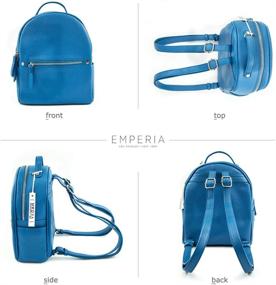 img 1 attached to 🎒 Stylish Karis Leather Fashion Backpack: Trendy Casual Daypacks by EMPERIA