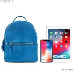 img 2 attached to 🎒 Stylish Karis Leather Fashion Backpack: Trendy Casual Daypacks by EMPERIA