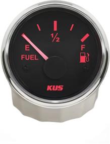 img 3 attached to 📏 KUS 240-33ohm Oil Fuel Level Gauge Meter Indicator with Backlight, 12V/24V 52MM (2')