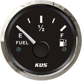 img 4 attached to 📏 KUS 240-33ohm Oil Fuel Level Gauge Meter Indicator with Backlight, 12V/24V 52MM (2')