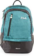 🎒 fila duel tablet and laptop backpack - stylish teal, one size logo