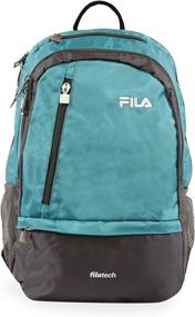 img 4 attached to 🎒 Fila Duel Tablet and Laptop Backpack - Stylish Teal, One Size