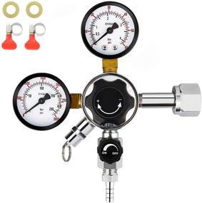 img 4 attached to 🍺 Ferroday Dual Gauge CO2 Draft Beer Regulator - Dual Stage Pressure Control for Kegerators & Homebrewing - CGA-320 CO2 Tank Compatibility - Dual Valve Precision - 0-3000PSI & 0-60 PSI Range