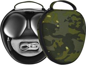 img 4 attached to Защитите и зарядите ваши AirPods Max с чехлом WIWU Camo Army Green - улучшенный умный чехол с режимом сна и долговременной работой