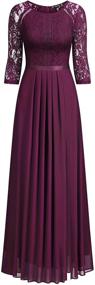 img 2 attached to 👗 Miusol Women's Magenta Formal Bridesmaid Dress - Optimal Clothing Choice for Women