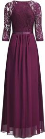 img 1 attached to 👗 Miusol Women's Magenta Formal Bridesmaid Dress - Optimal Clothing Choice for Women