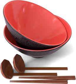 img 3 attached to Premium Microwavable Japanese Ceramic Wooden Chopsticks: Perfect for Safe and Convenient Dining