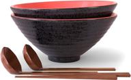 premium microwavable japanese ceramic wooden chopsticks: perfect for safe and convenient dining logo