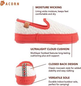 img 3 attached to 🌰 Детские тапочки Acorn Unisex L'il Bristol Berber: Легкие тапочки для уютного комфорта маленьких ножек