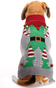 img 3 attached to 🐶 Mogoko Adorable Dog Cat Ugly Christmas Sweater，Pet Fleece Xmas Sweater Cozy Apparel for Winter Cold Weather