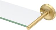 gatco designer glass shelf brushed logo