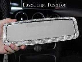 img 2 attached to Accessories Rhinestone Crystal Diamond Cover Bling Interior Accessories