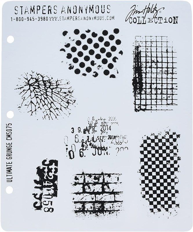 stampers cms 075 rubber ultimate grunge logo