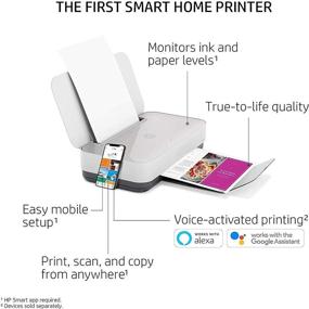 img 2 attached to 🖨️ HP Tango Wireless Printer – Mobile Remote Printing, Scanning, Copying, HP Instant Ink, Compatible with Alexa (2RY54A)