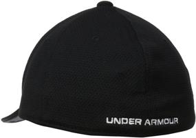 img 2 attached to 🧢 Under Armour Blitzing Stretch Graphite Boys' Hats & Caps: Top Accessories for Active Kids