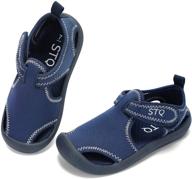 dinosaur boys' stq breathable outdoor sandals: perfect shoes for outdoor adventures logo