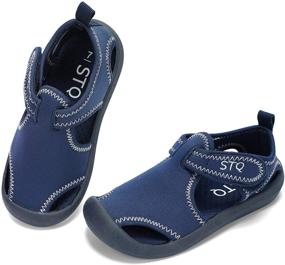 img 4 attached to Dinosaur Boys' STQ Breathable Outdoor Sandals: Perfect Shoes for Outdoor Adventures