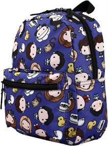 img 3 attached to Friends Chibi Characters Print Backpack
