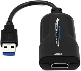 img 1 attached to 🎮 Plug And Play USB Game Capture Card, 1080P 60fps HDMI Video Recording Adapter - Mini USB Video Capture Card for Game Capture