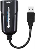 🎮 карта захвата игр plug and play usb, 1080p 60fps hdmi видео адаптер записи - мини usb видео карта захвата для захвата игр логотип