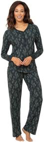 img 4 attached to 👚 Addison Meadow Pajamas for Women: Cozy PJ Sets in Whisper Knit Fabric