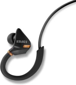 img 1 attached to Edifier W296BT Black Bluetooth 4.1 Sports Headphones - In-Ear Sweat/Water Resistant Earphones with CVC Noise Suppression