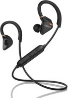 edifier w296bt black bluetooth 4.1 sports headphones - in-ear sweat/water resistant earphones with cvc noise suppression logo