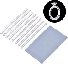 img 3 attached to 💍 Frienda Ring Size Adjuster - Set of 8 Pieces (2 mm/3 mm) for Loose Rings with Free Silver Polishing Cloth