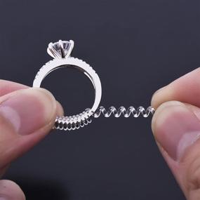 img 1 attached to 💍 Frienda Ring Size Adjuster - Set of 8 Pieces (2 mm/3 mm) for Loose Rings with Free Silver Polishing Cloth