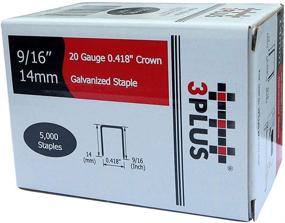 img 4 attached to 3PLUS T50/14 20 Ga 3/8-Inch Crown 9/16-Inch Leg Galvanized Fine Wire Staples, 5,000/Box