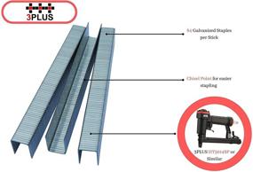 img 2 attached to 3PLUS T50/14 20 Ga 3/8-Inch Crown 9/16-Inch Leg Galvanized Fine Wire Staples, 5,000/Box