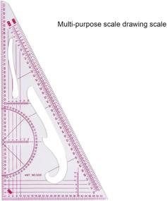 img 2 attached to 📏 Boao French Metric Sewing Ruler Set: 6 Curve Shaped Plastic Tools for Dressmaking Supplies, 6 Styles