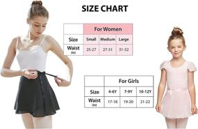 img 2 attached to STELLE Girls Womens Chiffon Skirt Sports & Fitness