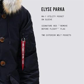 img 2 attached to Парка Alpha Industries Elyse для женщин: Стильная и теплая одежда для современных женщин.