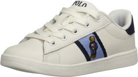 img 4 attached to 🐻 Quilton Bear Sneaker: Unisex Children's Polo Ralph Lauren Shoes