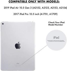 img 3 attached to 🔴Чехол ZUGU CASE - 2019 iPad Air 3 10.5/2017 iPad Pro 10.5 Case Prodigy X - Стильный, защитный и универсальный с магнитной подставкой и функцией сна/приятного пробуждения (красный)