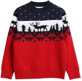 img 1 attached to Anbaby Childrens Double Deck Christmas Pullover