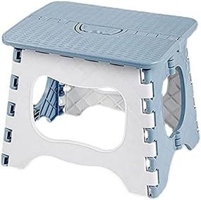 img 3 attached to Folding Footstool - Lightweight and Sturdy (Gray)