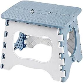 img 4 attached to Folding Footstool - Lightweight and Sturdy (Gray)