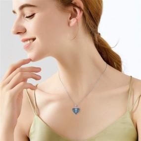 img 1 attached to Sterling Silver Heart Locket: Forever in My Heart Photo Necklace for Women with 2 Picture Holders