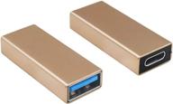 duttek usb c к usb 3.0 адаптер - 2 штуки, совместим с iphone 11, google pixel, huawei – шампанское. логотип