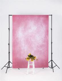 img 1 attached to Captivating Kate 5x7ft Peachy Pink Vintage Backdrop: Perfect for Portrait Photography!